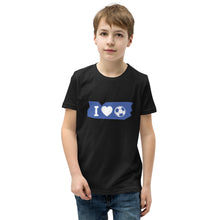 Lade das Bild in den Galerie-Viewer, Kurzärmeliges T-Shirt für Kinder "i love Football"