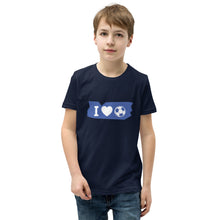 Lade das Bild in den Galerie-Viewer, Kurzärmeliges T-Shirt für Kinder "i love Football"