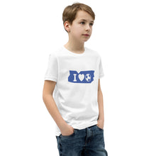 Lade das Bild in den Galerie-Viewer, Kurzärmeliges T-Shirt für Kinder "i love Football"