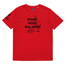 Lade das Bild in den Galerie-Viewer, Work Wine Balance-Bio-Baumwoll-T-Shirt