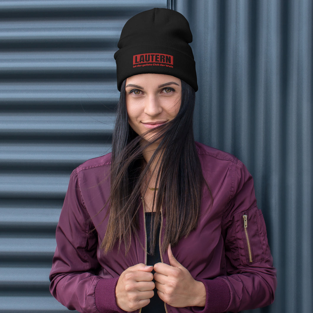 Bestickte Beanie Lautern i.d.g.C.d.W