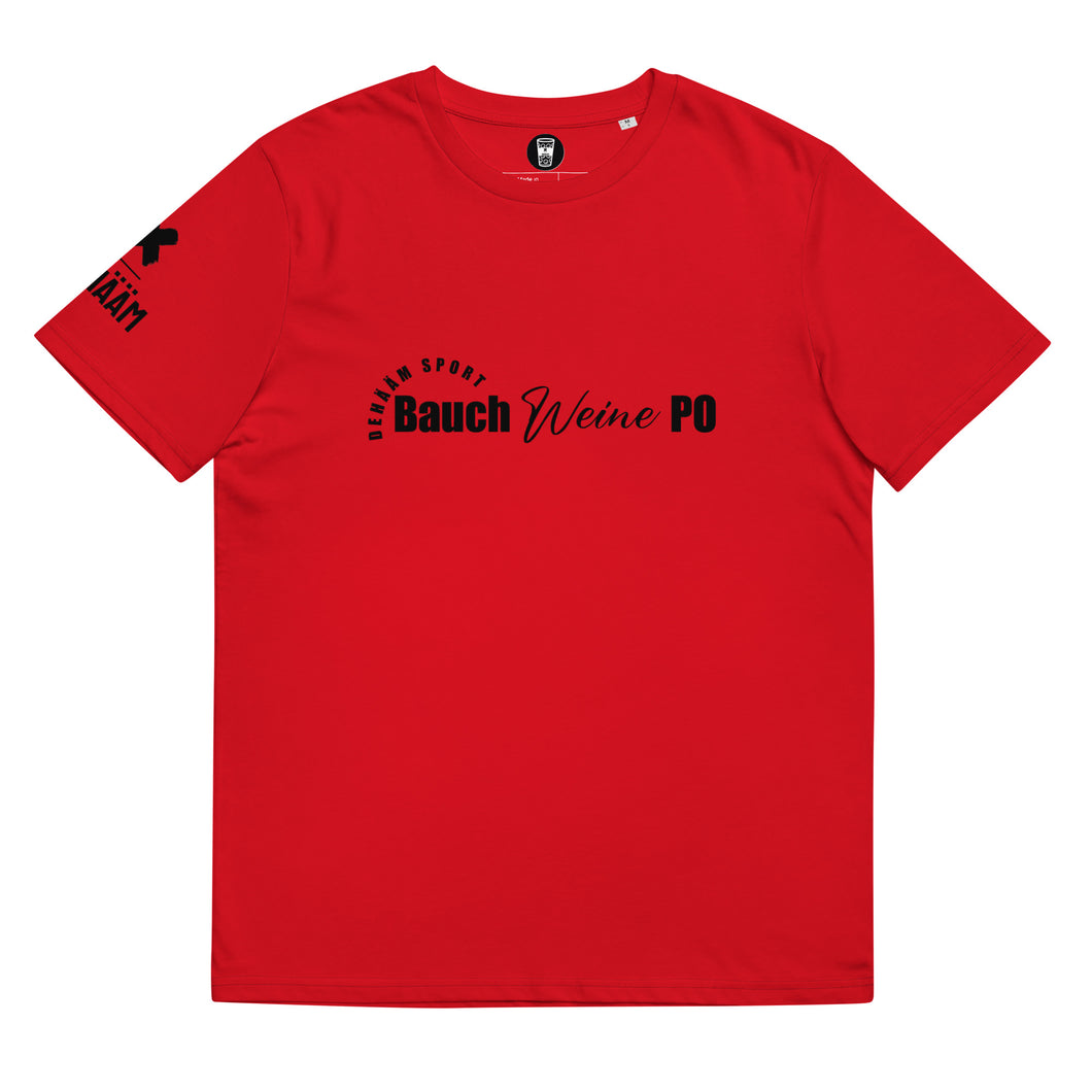 Bauch Weine Po-Bio-Baumwoll-T-Shirt