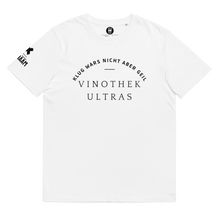 Lade das Bild in den Galerie-Viewer, &quot;Vinothek Ultras&quot; Bio-Baumwoll-T-Shirt
